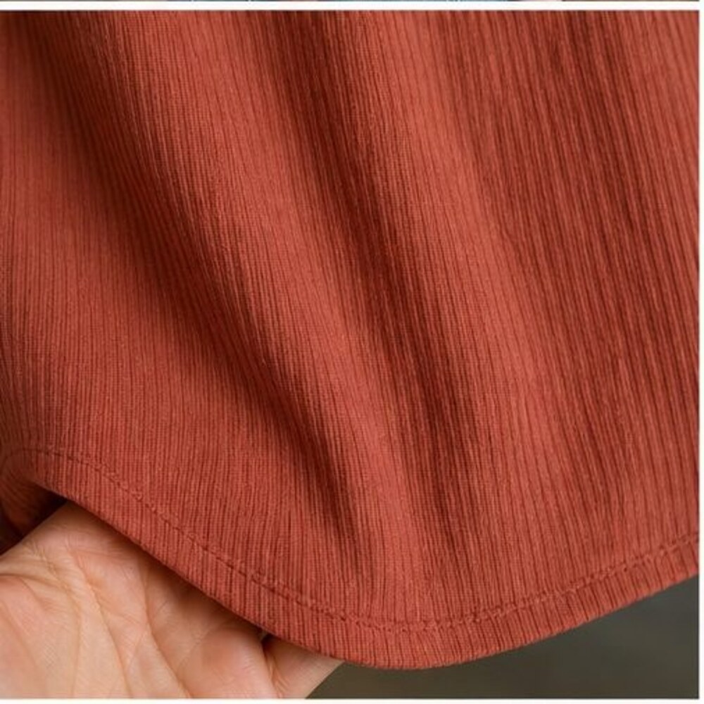Rust V Neck Top - Picture 6 of 6